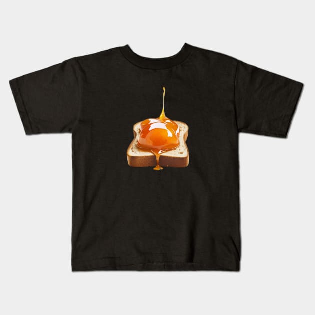 Apricot Kawaii Yummy Sandwich Vintage Since Retro Kids T-Shirt by Flowering Away